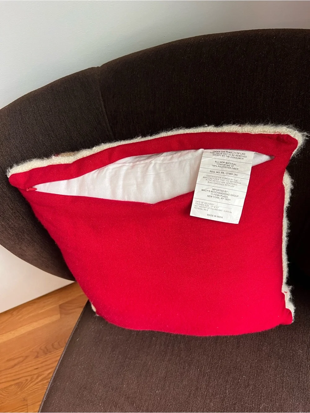 Beige & Red Plaid Jack Russell Terrier Dog Accent Pillow